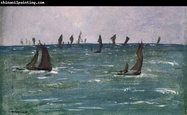 Edouard Manet Bateaux en Mer, Golfe de Gascogne