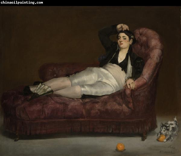 Edouard Manet Young Woman Reclining in Spanish Costume