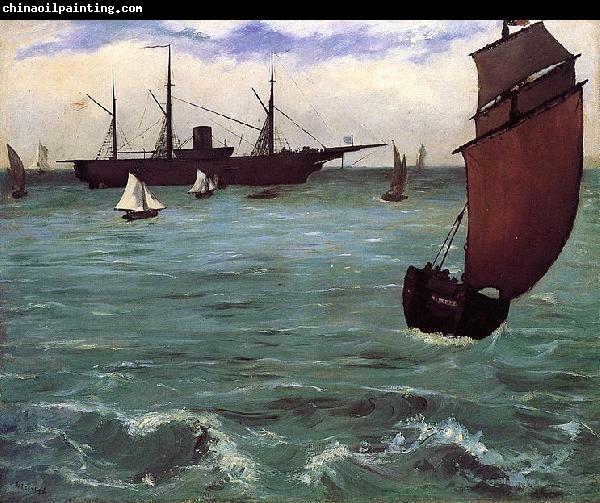 Edouard Manet Kearsarge at Bologne