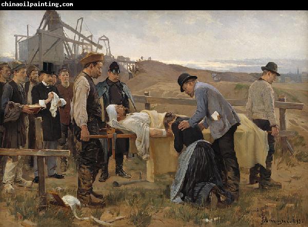 Erik Henningsen A wounded worker),