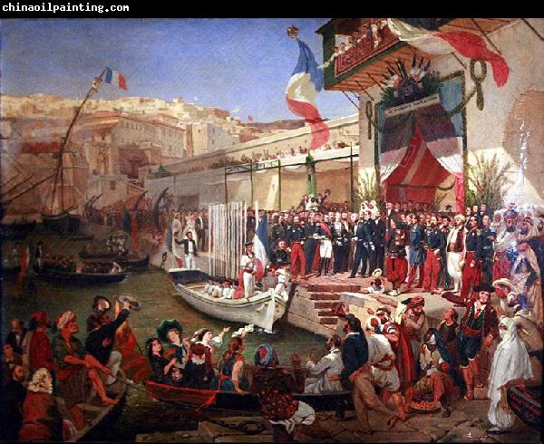 Ernest Francis Vacherot Arrival of Marshal Randon in Algiers in 1857.