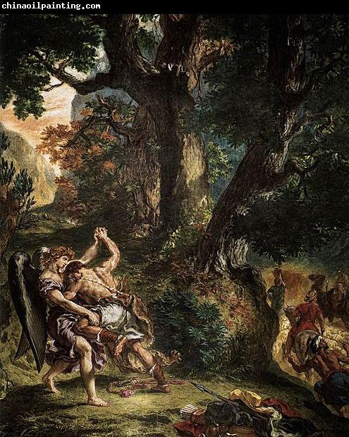 Eugene Delacroix Jacob Wrestling with the Angel