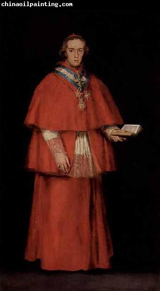 Francisco de Goya Portrait of Cardinal Luis Maria de Borbon y Vallabriga