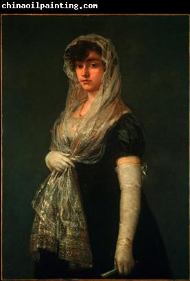 Francisco de Goya Joven dama con mantilla y basquina