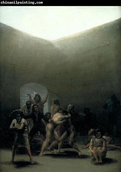 Francisco de Goya Courtyard with Lunatics or Yard with Madmen, by Francisco de Goya,