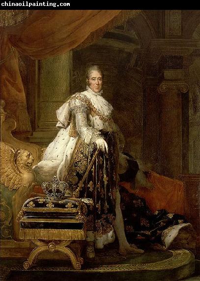 Francois Gerard Retrato de Carlos X de Francia en traje de coronacion