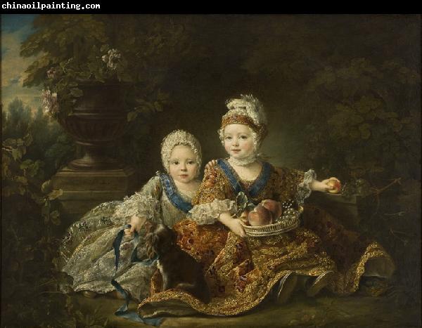 Francois-Hubert Drouais Duke of Berry and the Count of Provence at