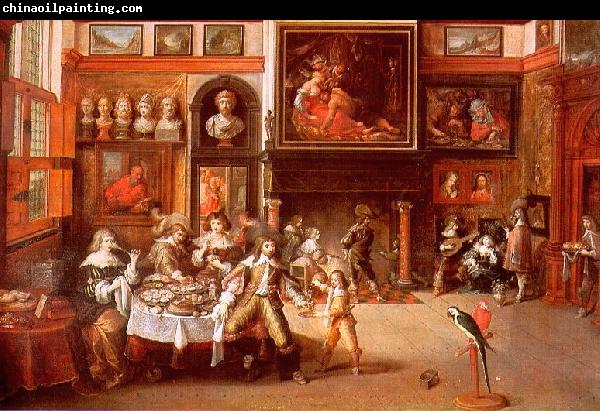 Frans Francken II Gastmahl im Hause des Burgermeisters Rockox