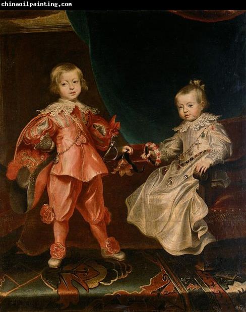 Frans Luycx Portrait of Ferdinand IV with his sister Maria Anna