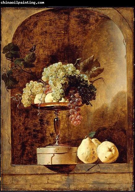 Frans Snyders Grapes Peaches and Quinces in a Niche