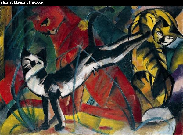 Franz Marc Three cats