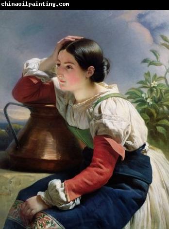 Franz Xaver Winterhalter Young Italian Girl at the Well