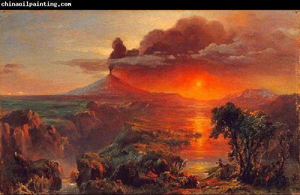 Frederic Edwin Church Oil Study of Cotopaxi Frederic Edwin Church