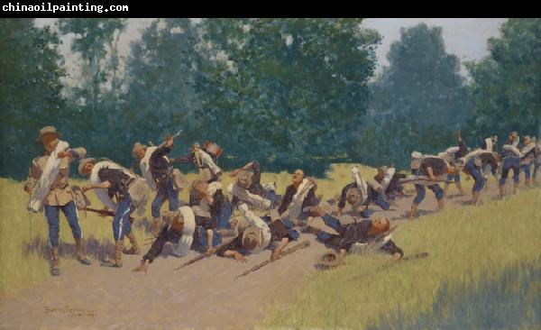 Frederic Remington The Scream of Shrapnel at San Juan Hill