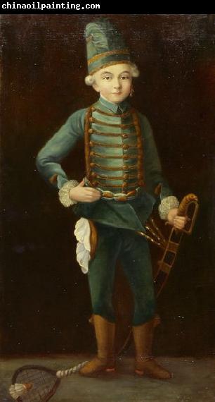 Friedrich August von Kaulbach Portrat eines Jungen in Husarenuniform