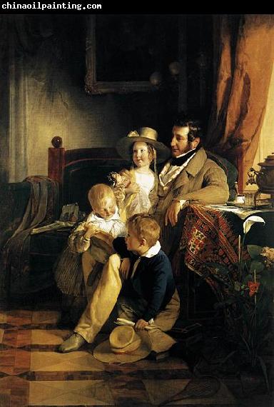 Friedrich von Amerling Rudolf von Arthaber with his Children