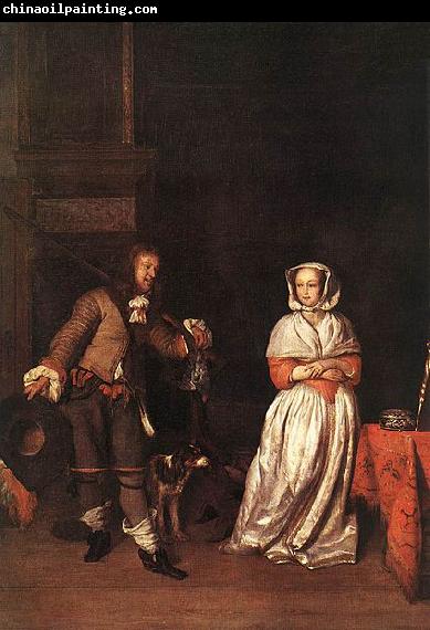 Gabriel Metsu The Hunter and a Woman