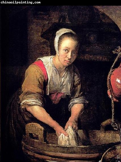 Gabriel Metsu Washerwoman