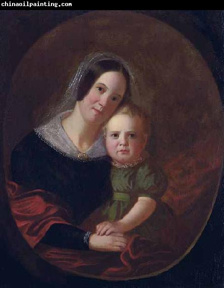 George Caleb Bingham Mrs George Caleb Bingham (Sarah Elizabeth Hutchison) and son, Newton