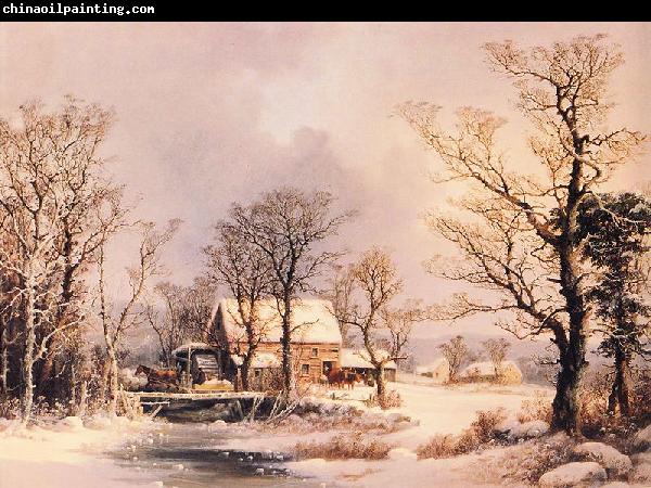 George Henry Durrie The Old Grist Mill