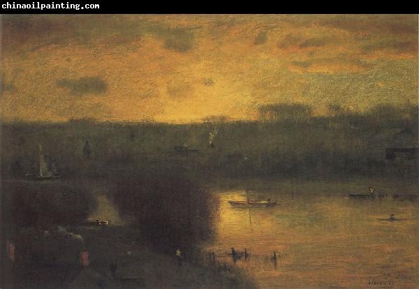 George Inness Sunset on the Passaic