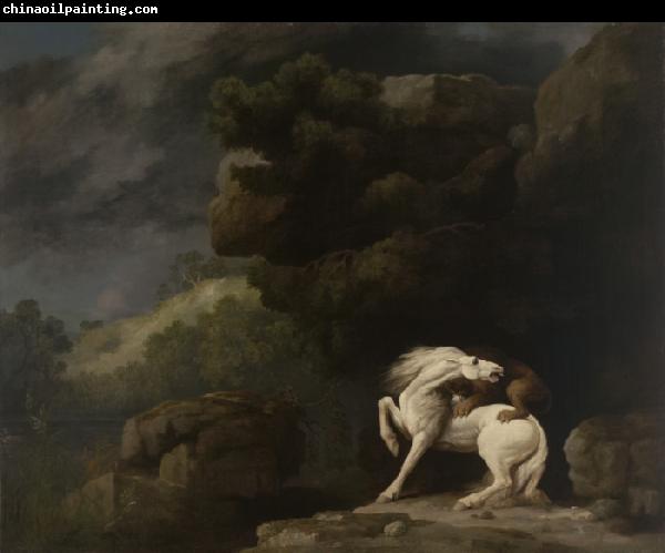 George Stubbs A Lion Attacking a Horse