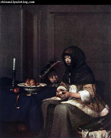 Gerard Ter Borch Apfelschalerin