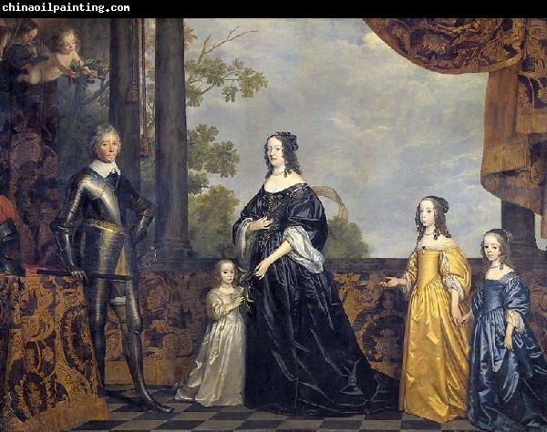 Gerard van Honthorst Frederick Henry, Prince of Orange, with His Wife Amalia van Solms and Their Three Youngest Daughters