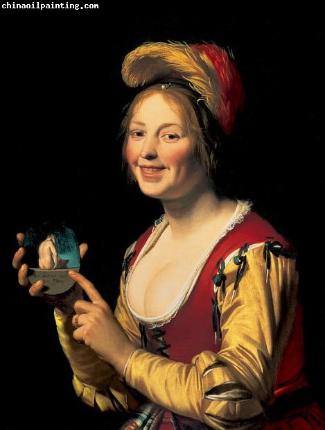 Gerrit van Honthorst Smiling Girl