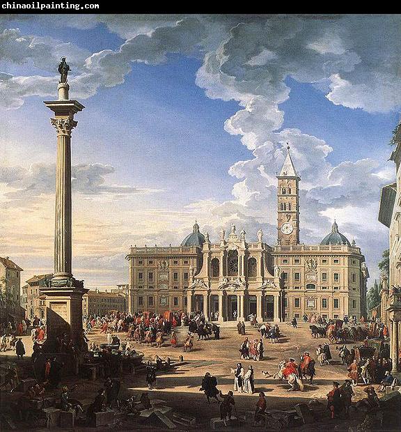 Giovanni Paolo Pannini Rome, The Piazza and Church of Santa Maria Maggiore