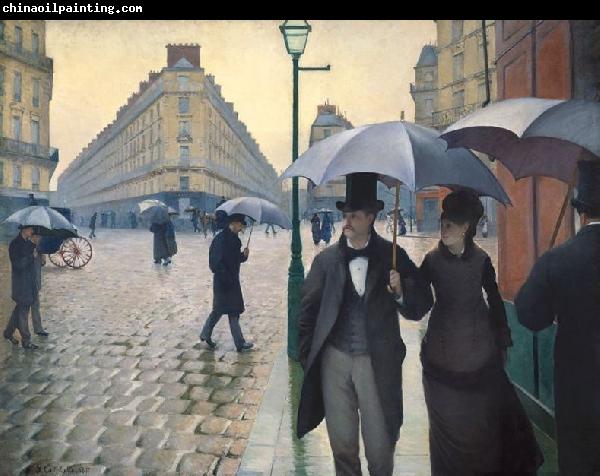 Gustave Caillebotte Paris Street Rainy Day