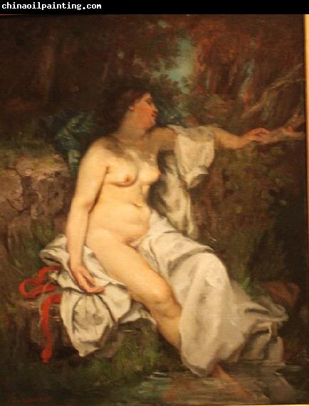 Gustave Courbet Bather Sleeping by a Brook