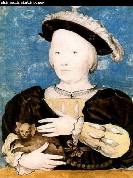 HOLBEIN, Hans the Younger Boy with marmoset