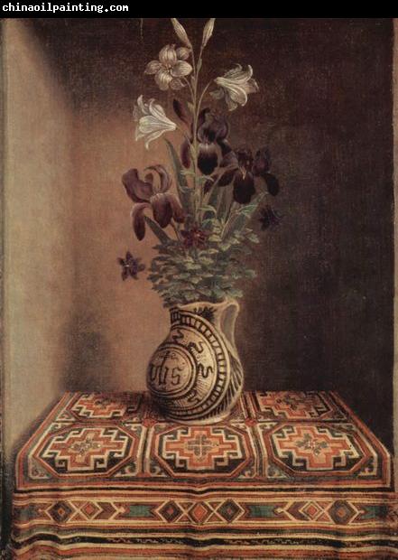 Hans Memling Vase mit Blumen