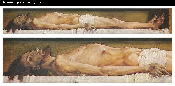 Hans holbein the younger The Body of the Dead Christ in the Tomb and a detail