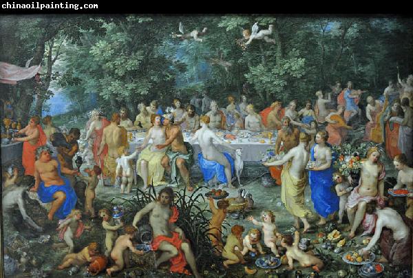 Hendrick van Balen the Elder The Wedding of Thetis and Perseus with Apollo and the Concert of the Muses, or The Feast of the Gods