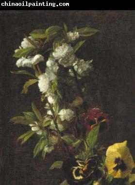 Henri Fantin-Latour  Kersenbloesem en violen.