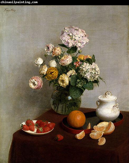 Henri Fantin-Latour Flores de Verao e Frutos