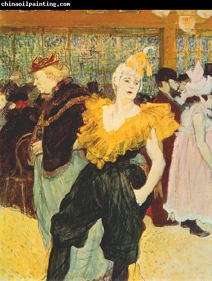 Henri de toulouse-lautrec Klaunka Cha  ao v Moulin Rouge