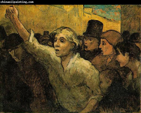 Honore Daumier Two Uprising