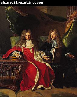 Hyacinthe Rigaud Pierre-Cardin Lebret (1639-1710) and his son Cardin Le Bret (1675-1734),