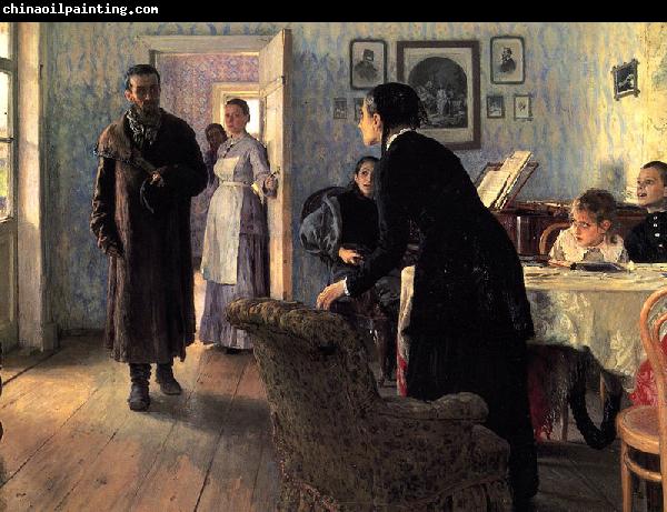 Ilya Repin Unexpected Visitors or Unexpected return