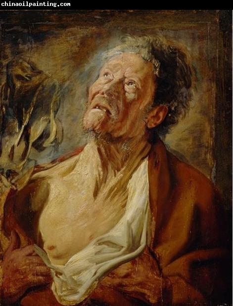 Jacob Jordaens Portrait of Abraham Grapheus as Job