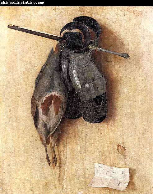 Jacopo de Barbari Still-Life with Partridge and Iron Gloves