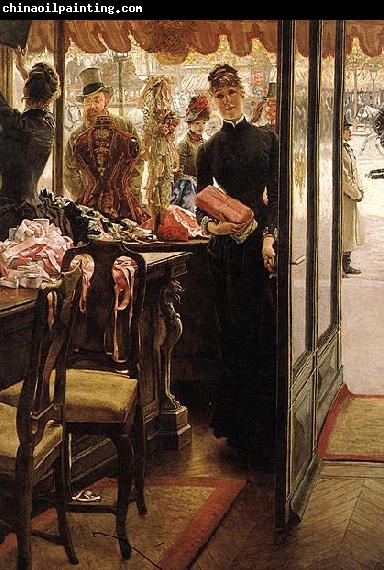 James Tissot The Shop Girl