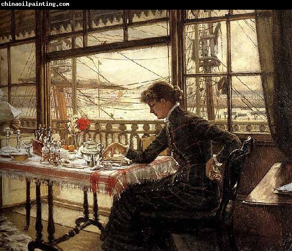 James Tissot Room Overlooking the Harbour