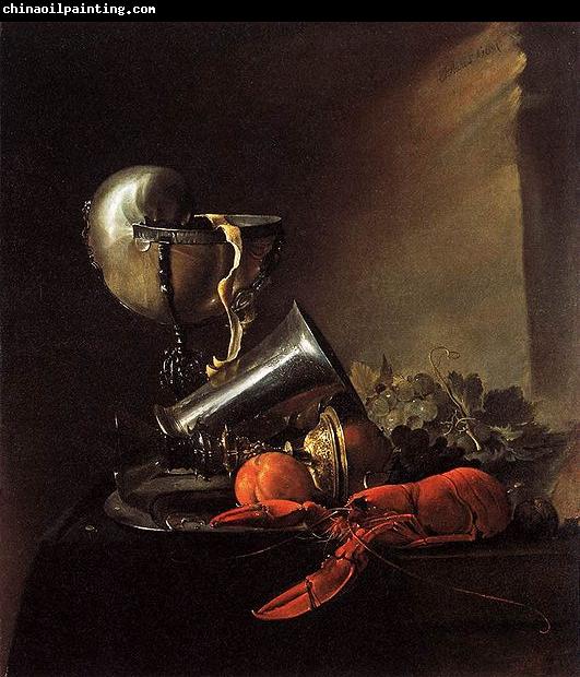 Jan Davidz de Heem Still Life with Lobster and Nautilus Cup