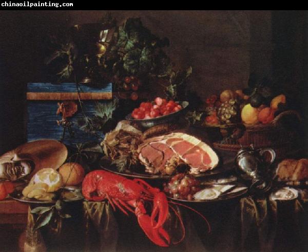 Jan Davidz de Heem Still life with Lobster