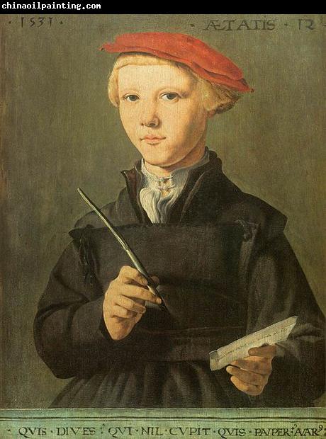 Jan van Scorel Portrait of a young scholar