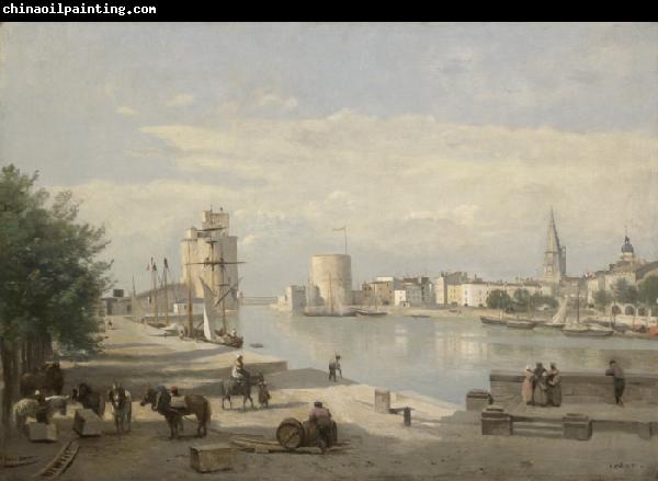 Jean Baptiste Camille  Corot The Harbor of La Rochelle